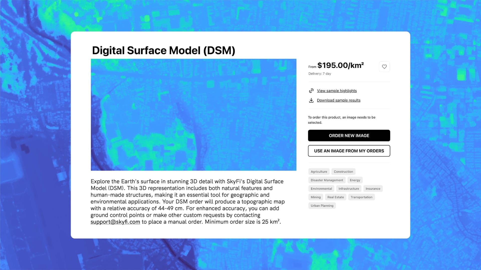 digital surface model (dsm)