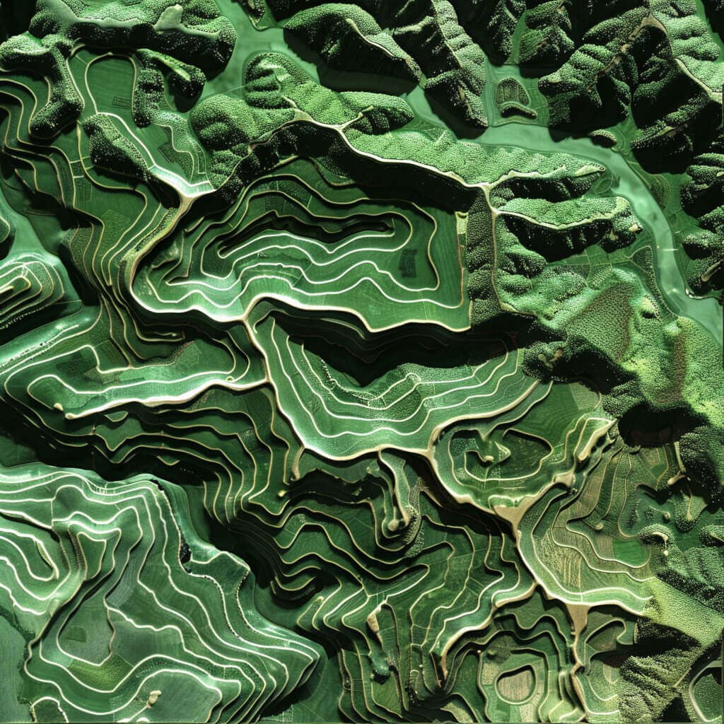 topographic models