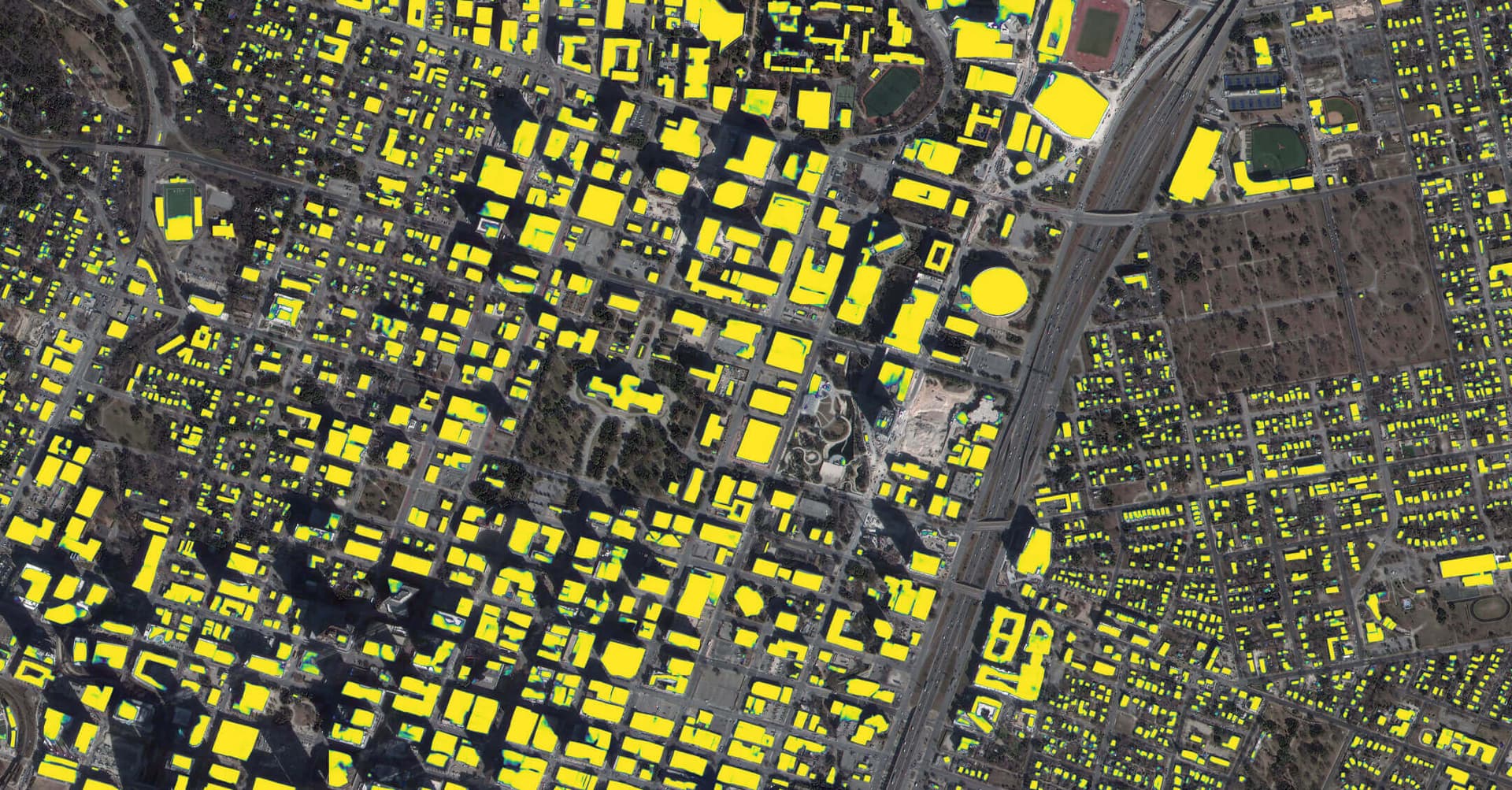 building footprint highlights