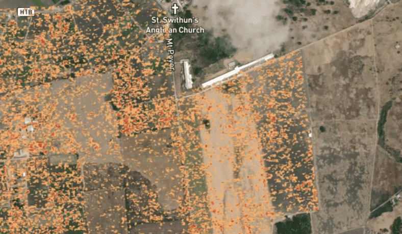 flood risk moisture mapping: