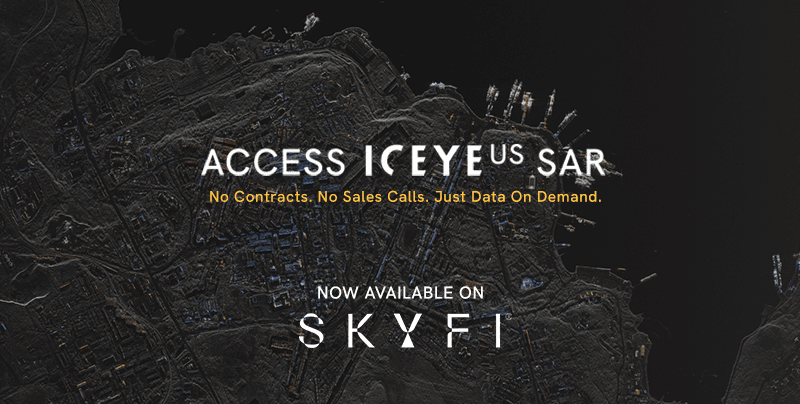 ICEYE US ARCHIVE DATA NOW AVAILABLE ON SKYFI