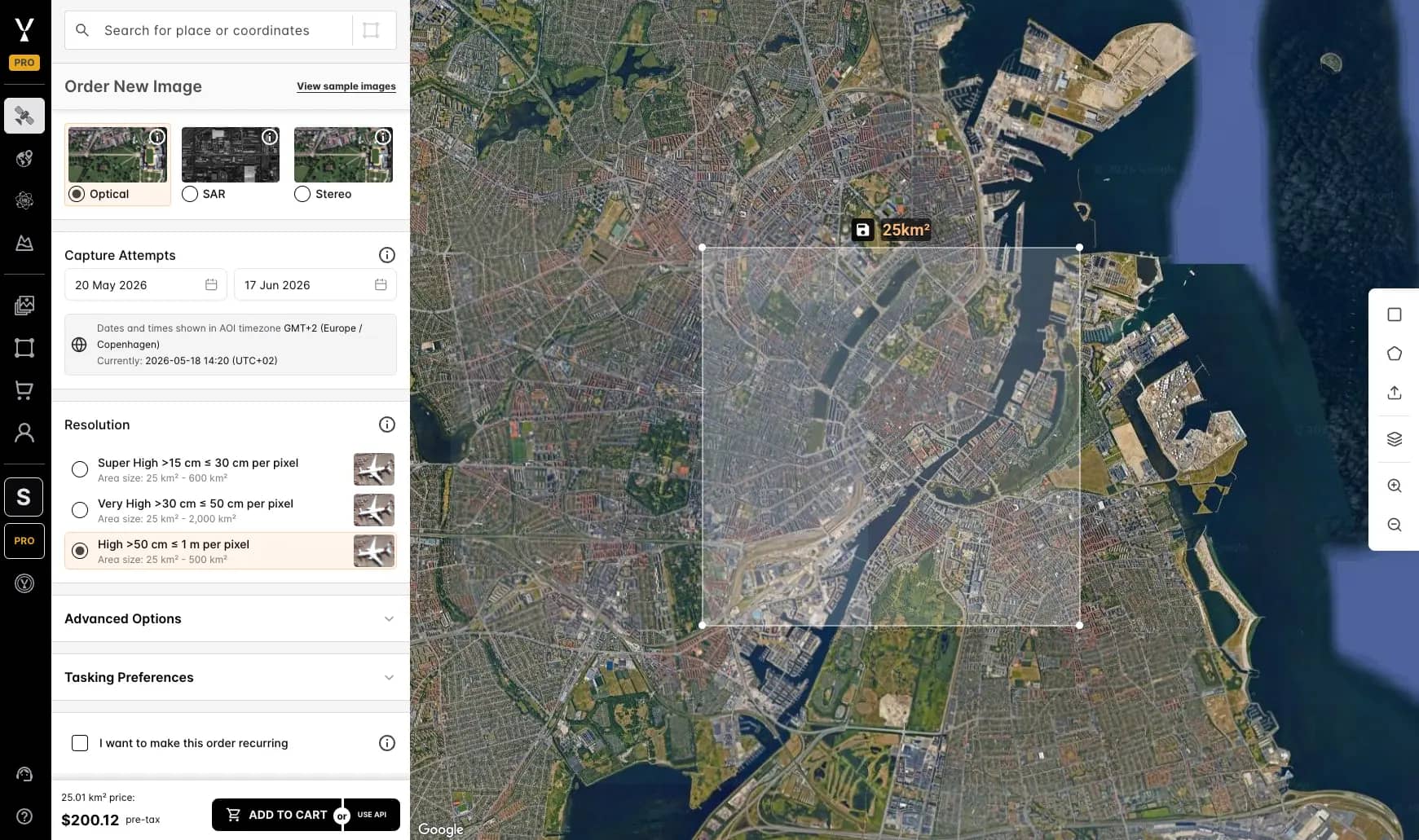 Satellite imagery tools
