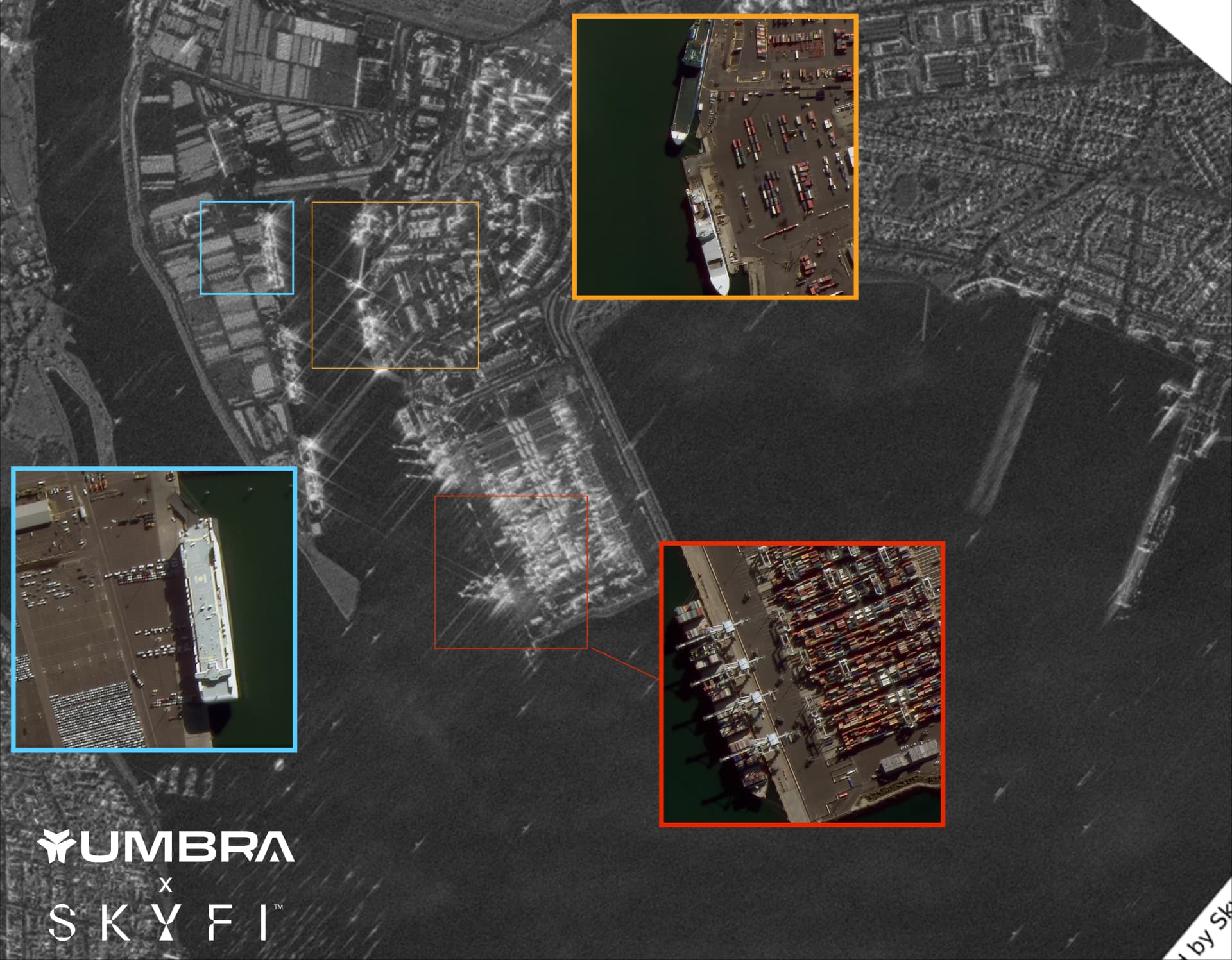 Optical Highlights of a SAR Image