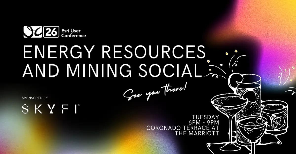 SkyFi ESRI ENERGY RESOURCES AND MINING SOCIAL