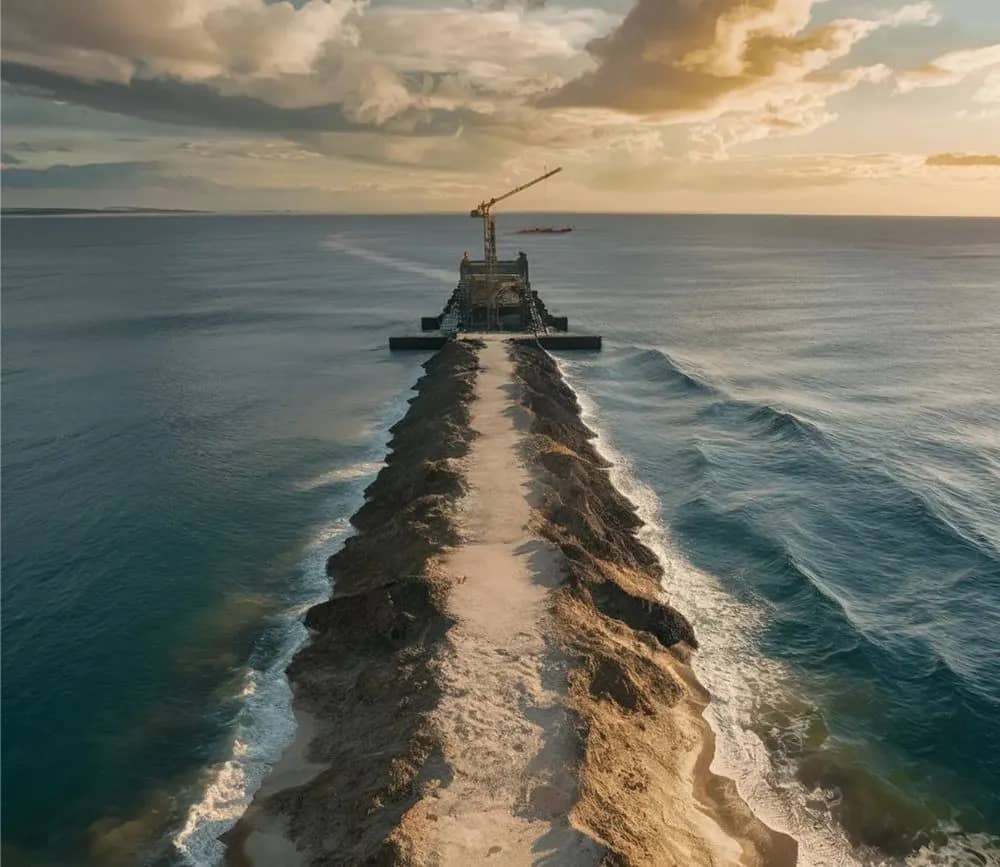 jetty in the ocean