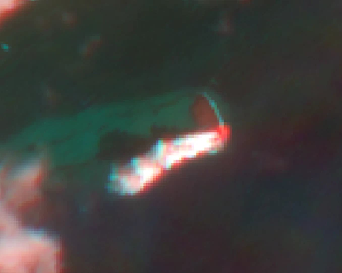 November 2 image (zoomed) – Band 11 represents red