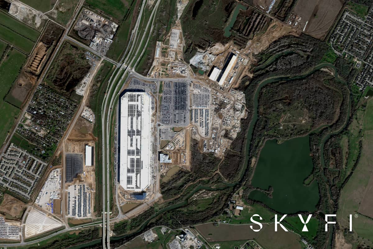 Gigafactory Texas | SkyFi Optical Satellite Imagery