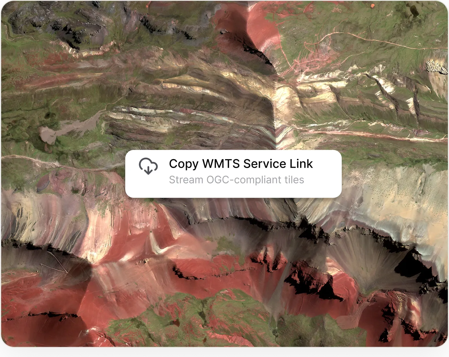 Copy WMTS Service Link overlay on a satellite image in ArcGIS